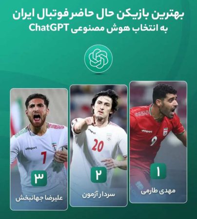 بهترین بازیکن حال حاضر فوتبال ایران