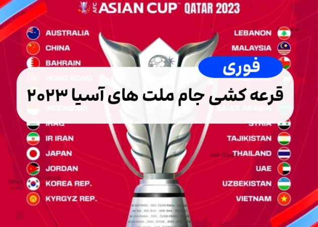 قرعه کشی جام ملت های آسیا ۲۰۲۳ کی شروع میشود,زمان و تاریخ قرعه کشی جام ملت های آسیا ۲۰۲۳