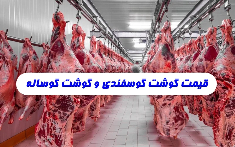 قیمت گوشت گوساله در قصابی و قیمت گوشت گوسفند در حال حاضر ۱۴۰۲